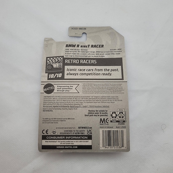 Hot Wheels BMW R NineT Racer RETRO RACERS - Picture 2 of 2